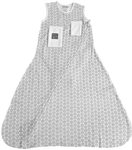 Bitta Kidda Baby Soother Sleeping Bag Wearable Blanket + Lovey (9-18 Months, Grey Circles)
