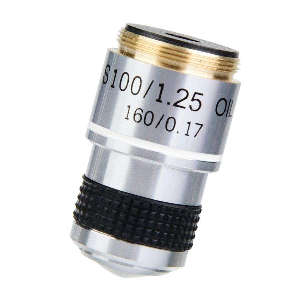 Achromatic Microscope Objective Lens， 100X 185 Biological Microscope