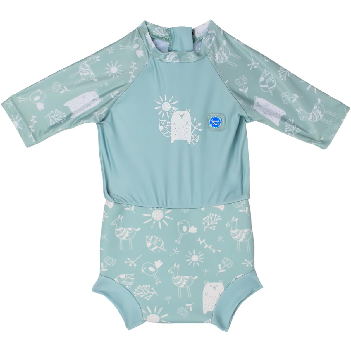 Splash About Happy Nappy Sunsuit, Sunny Bear, 6-14 Months