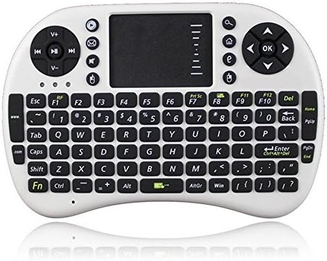Eeoo White UKB-500-RF Mini 2.4 GHz Wireless Touchpad Mouse with Keyboard for PC Tablet XBox 360 PS3 Google Android TV Box