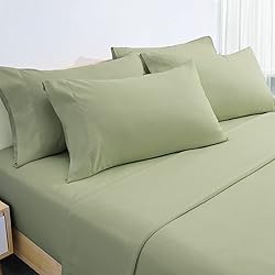 HOMEIDEAS 6 Pieces Lightweight Easy Care Microfiber