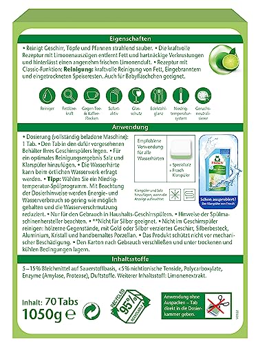Frosch Classic Maschinengeschirrspültabs 70 Tabs 2