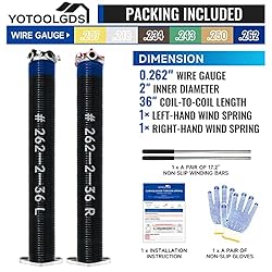YoToolGDS Pair of 2" Garage Door Torsion Springs