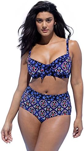 Swim Sexy Women's Captain Calico Underwire Bikini 10 Multi