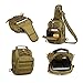 X-Freedom Military Tactical Sling Daypack Chest Travel Shoulder Bag For Hunting, Camping, Dark Brown