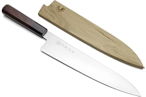 YOSHIHIRO Ice Hardened High Carbon Stainless Steel Wa Gyuto Japanese Chef Knife 9.5" (240mm)