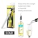 3 in 1 Wine Chiller Wine Bottle Cooler Stick Stainless Steel Freezer with Aerator & Pourer Decanter for Whiskey Cocktails Beers