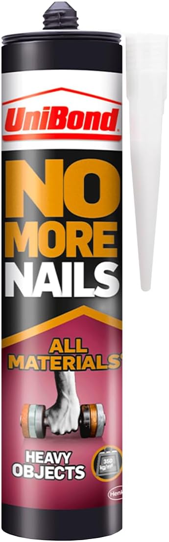 Unibond No More Nails Heavy Objects Adhesive 440g Universal Bonding