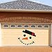 PAMASE Snowman Face Christmas Garage Door Decoration- DIY Snowman Non-Woven Archway Door Decoration with Hat Bow Eyes Nose Teeth for Window Car Decor