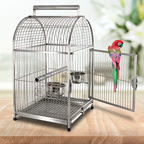 5 Best Stainless Steel Bird Cages For Parrots & Macaws (2019 Reviews)