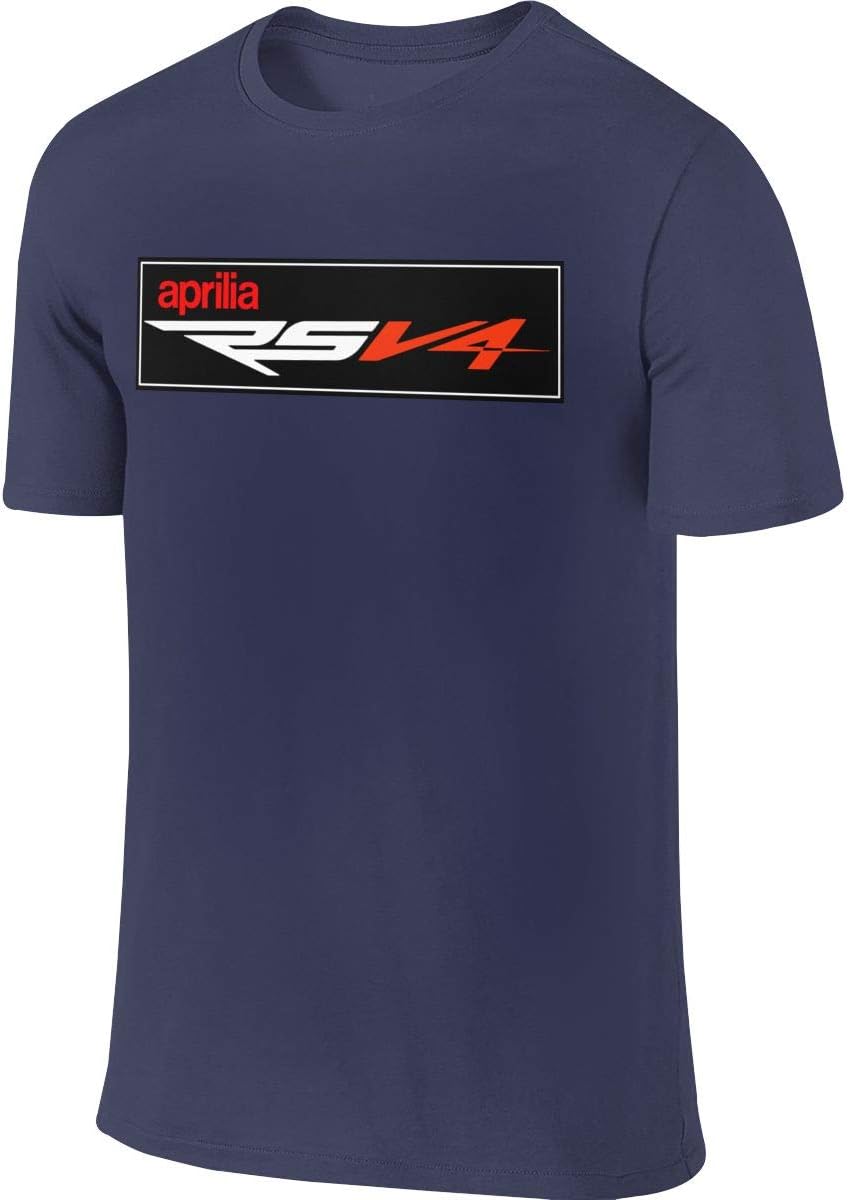 JUDSON Men's Design Fashion Top Aprilia_Motorcycle RSV4 Logo T Shirt
