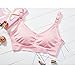 Romere 3PACK Womens Nursing Bra Bralette for Maternity and Breastfeeding Seamless Wireless Breathable Sleep, Large, Black/Beige/Pink/Gray/Purplebean