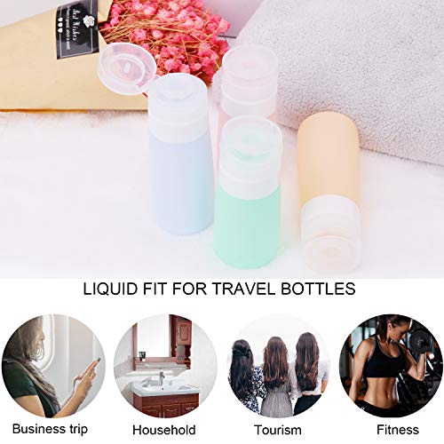 Travel Bottles,safe and non-toxic grade Silicone Travel Tube Sets for Cosmetic Shampoo Conditioner Lotion Face Body Wash (four packs) - Thumbnail 6
