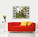 wall26 Creative Wall Sticker - A Curious Giraffe Sticking Its Head into an Open Window-Cute & Funny Wall Mural - 36 inchx48 inch