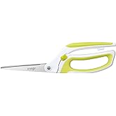 LIVINGO 10" Spring Action Fabric Scissors, Professional Sewing Scissors for Tailor Dressmaker, Spring Loaded Heavy Duty Fabri
