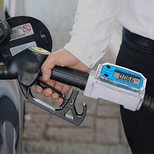 Digital Turbine Flowmeter,Water Diesel Gasoline Kerosene Flow Meter with Digital LCD Display,1-Inch FNPT Inlet/Outlet - Thumbnail 5
