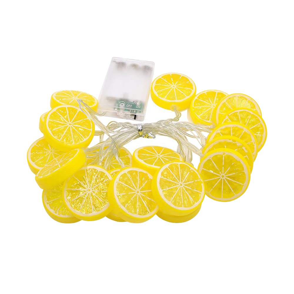 Photo 1 of ZDAYOZ LED Fruit Shape Decorative String Light Battery Light Orange Lime (19.6 feet / 40 Lights, Lime Slices)