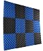 New Level 12 Pack- Ice Blue/Charcoal Acoustic Panels Studio Foam Egg Crate 1" X 12" X 12" primary