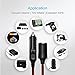 Chanzon 12V/24V Car Cigarette Lighter Extension Cord - 12Ft UL 16AWG Cable with 15A Fuse - Heavy Duty Auto DC Power Plug Connector for Tire Inflators, Cleaners & Adapter - Male to Female Socket