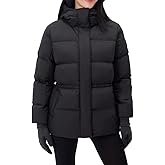 poonyfesh Women's Winter Coats Quilted Puffer Jacket Warm Snow Coat with Removable Hood