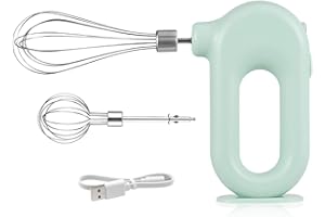 Cordless Hand Mixer Electric Handheld Mini Egg Beater 4 Speed Adjustable Mini Hand Mixer Electric Mixer, USB Charing, 1500mAh