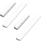4 String Ukulele Guitar Bone Bridge Saddle and Nut Made of Real Bone (2 Set)