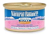 Natural Balance Original Ultra Whole Body Health Reduced Calorie Chicken, Salmon & Duck Formula Wet Cat Food, 3-Ounce Can (Pack of 24)