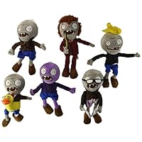 OLIA DESIGN OliaDesign Zombie Plush (Set of 6 ), Purple/Grey, 28cm