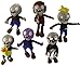 OLIA DESIGN OliaDesign Zombie Plush (Set of 6), Purple/Grey, 28cm