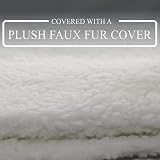 DIVCHI Cat Radiator Bed Warm Fleece Hammock 46x25x30 cm White view 5