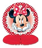 3 Minnie Mouse Honeycomb Table Centerpieces