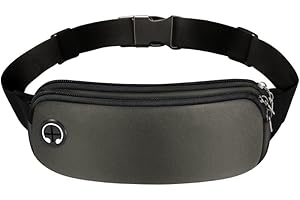Waist Bag for Women Men Waterproof Phone Pouch Running Belt Fashion Fanny Pack with Headphone Port Sports Fitness Accessories
