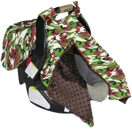 BayB Brand Car Seat Canopy - Camoflauge with Hot Pink