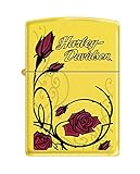 Zippo Harley-Davidson Roses Lemon Pocket Lighter