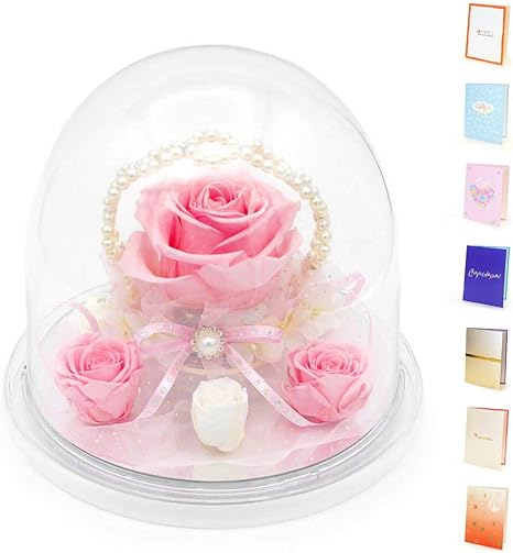 Amazon 電報屋のエクスメール 祝電 結婚式 プリザーブドフラワー 電報 ワルツ オルゴールドーム ブライダルピンク と 紙素材カード電報 のセット ギフト お祝い 電報 祝電 台紙 2 シーモアブルー プリザーブドフラワー オンライン通販