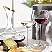 Royal Freedom Wine Decanter - Crystal Glass Red Wine Carafe - Gold Tip, 100% Lead Free & Thick Hand Blown Wine Aerator - Great Wine Gift & Wine Accessories - Wide Base for 1800 ml (60 oz) Capacity