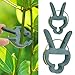 HOVEOX 80 PCs Plant Support Clips for Supporting Stems Garden Plant and Flower Clips Vines Grow Upright 2 Sizes