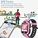4G Kids Smartwatch, Child GPS Tracker Watch with SOS/Video Chat/2-way Call/Bluetooth/WiFi/Flashlight, Waterproof Phone Watch for Girl Birthday Gift(Pink)