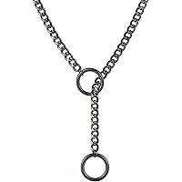 Milakoo Slip Chain Choker Dames Ketting Lange Slip Chain Ketting Emo Punk Gothic Y-vormige verstelbare ketting Cubaanse Lariat Y-Necklace