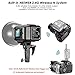 Neewer® 600W GN87 HSS Outdoor Flash Strobe Light with 2.4G Wireless System & 8700mAh Rechargeable Battery to Provide 500 Full Power Flashes Recycle in 0.01-2.5s Bowen Mount NW600BM