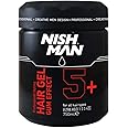 nishman Hair Styling Series (5+ Ultra Hold Styling Gel Gum Effect, 750ml)