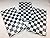 Pack of 3, Black & White Checkered Flag Table Cover Party Favor/Checkered Tablecloth/Disposable Checkered Racing Table Cover