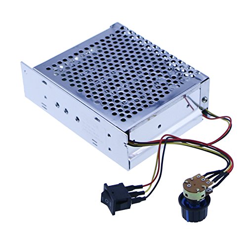 12V 24V 36V 48V 60A Stepless DC Motor Speed Controller Forward Reverse Controller Digital Display Governor Switch Metal Shell Case