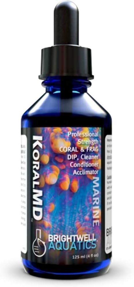 Brightwell Aquatics Koral MD Pro - Professional Strength Coral and Frag Dip to Clean, Condition, and Acclimate Corals