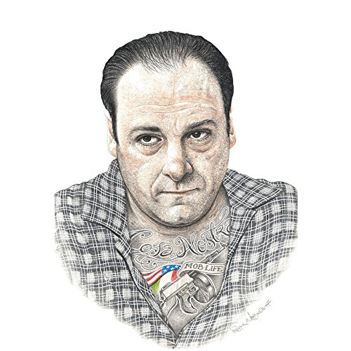 Wee Blue Coo Wayne Maguire Tattooed Tony Soprano Inked Ikon Canvas Art Print