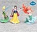 Princess Action Figure Play Set, Cartoon Favorite Princess Figures, Princess Action Figures, Favorite Moves Princess Set, Belle, Ariel, Tinker Bell, Snow White, Elza Birthday Cake Topper (Set of 5)