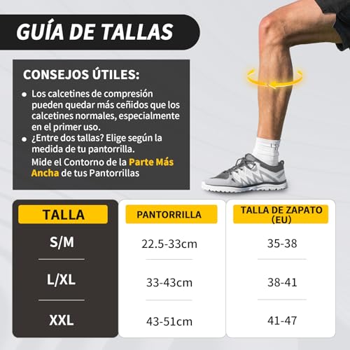 CAMBIVO Compression Socks Women Men 3 Pairs, Compression Socks 20-30 mmHg, Varicose Veins Compression Socks for Sports, Running, Cycling, Sports, Hiking, Travel, Nurse
