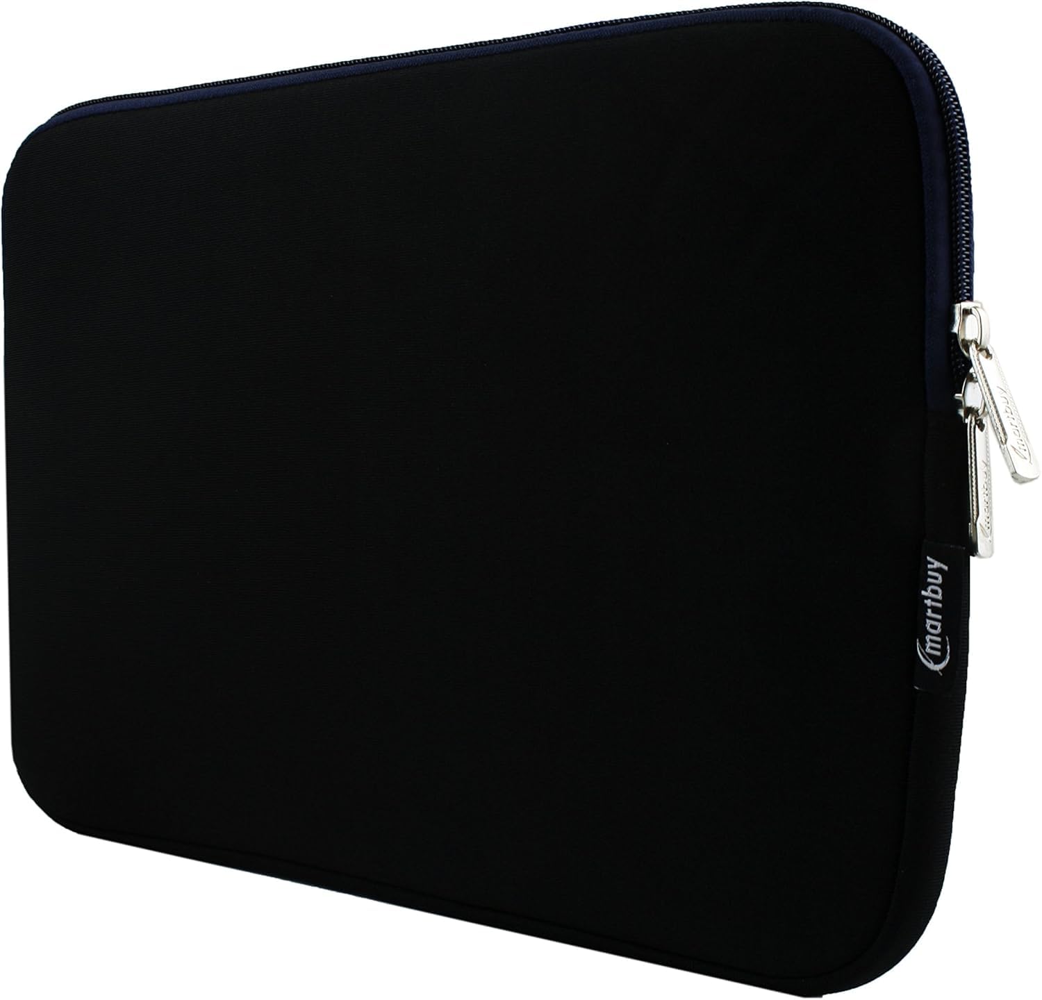 Emartbuy Black/Midnight Blue Water Resistant Neoprene Soft Zip Case Cover Sleeve 13-14 Inch Compatible With Selected Devices Listed Below