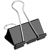 Ufmarine Extra Large Binder Clips 2 inch, (40 Pcs) Big Paper Clips for Office Supplies