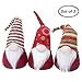 GMOEGEFT Swedish Christmas Gnome Plush, Scandinavian Santa Gnome Tomte, Table Ornaments, Holiday Decorations, 12 Inches, Set of 3 (H)